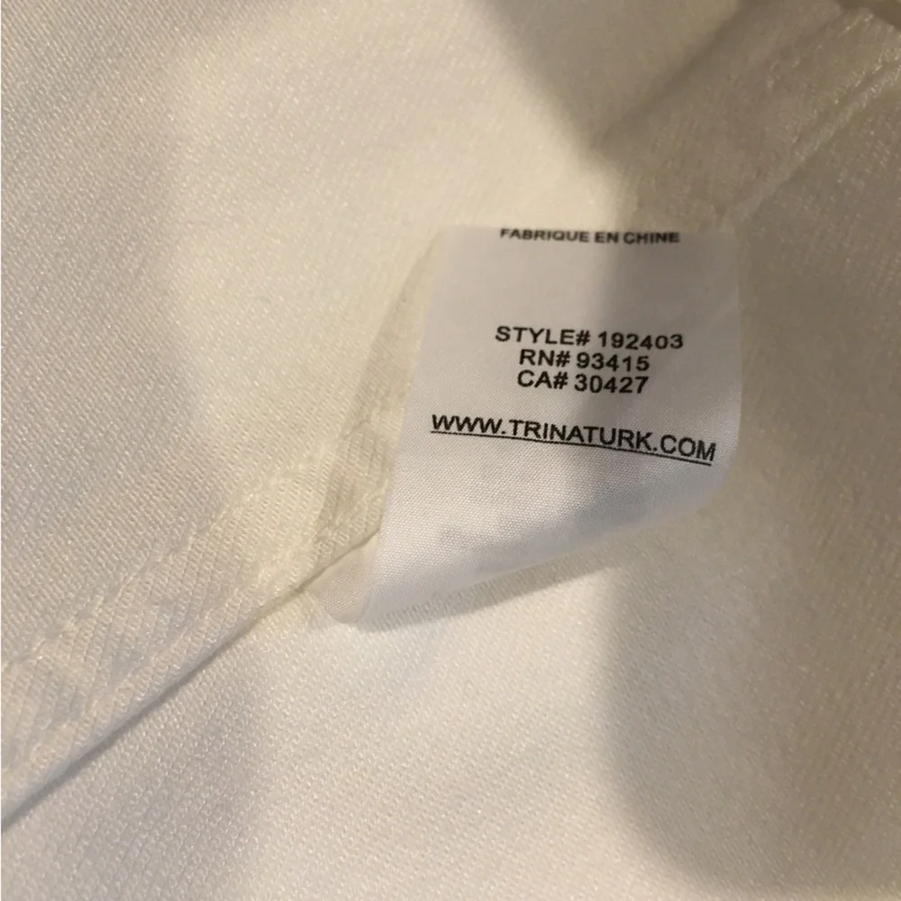 Trina Turk White Denim Jean Jacket - Picture 10 of 11